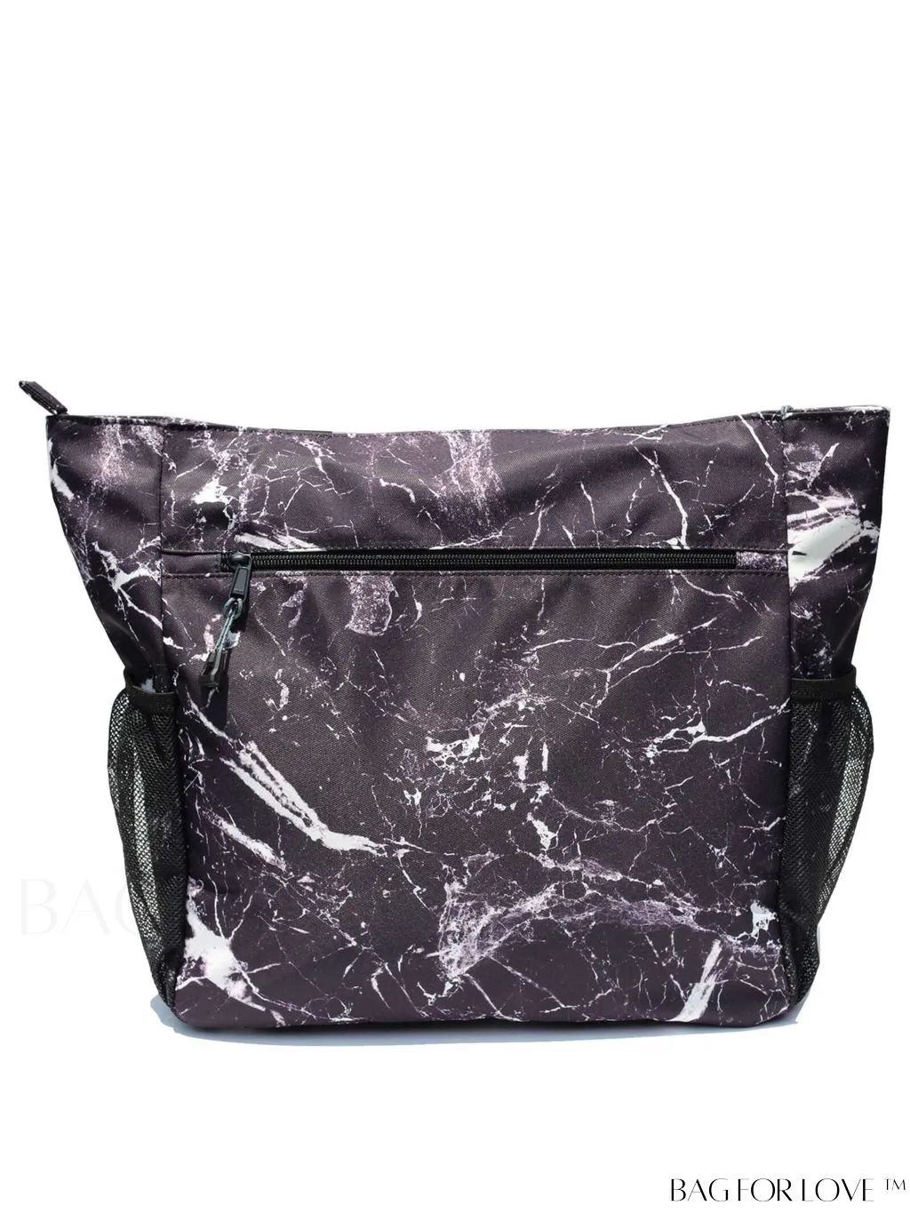BagForLove - Water-Resistant Floral Tote Bag: Multi-Pocketed Shoulder Bag for Gym, Work, Picnics, Yoga, Travel, Beach & More