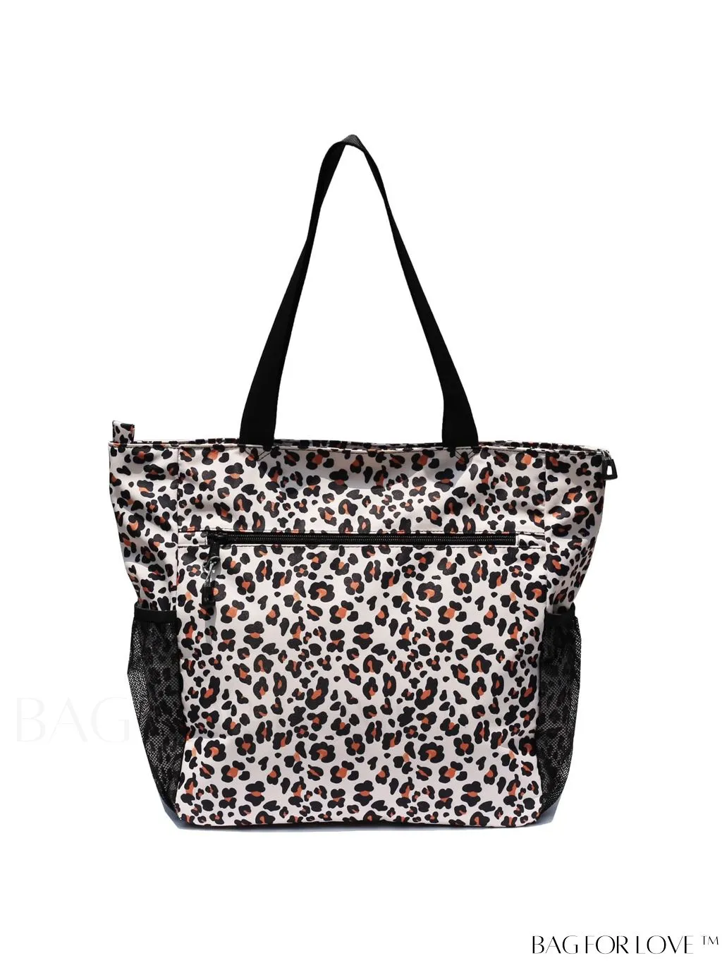 BagForLove - Water-Resistant Floral Tote Bag: Multi-Pocketed Shoulder Bag for Gym, Work, Picnics, Yoga, Travel, Beach & More