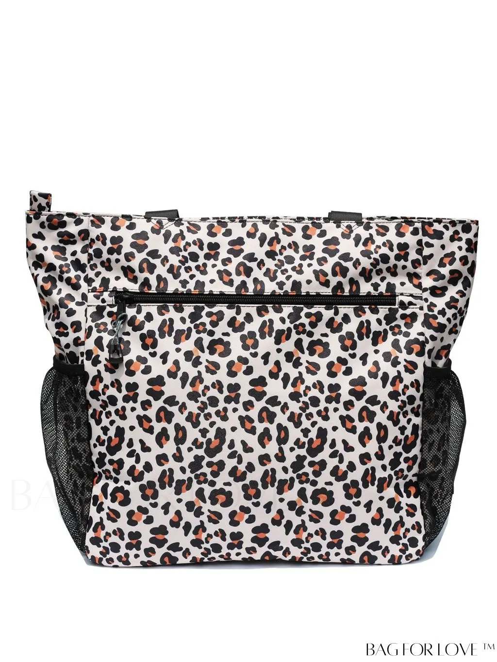 BagForLove - Water-Resistant Floral Tote Bag: Multi-Pocketed Shoulder Bag for Gym, Work, Picnics, Yoga, Travel, Beach & More