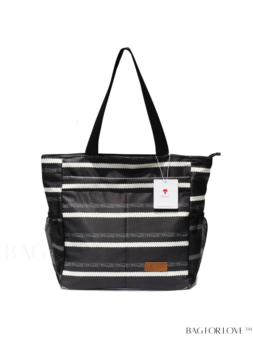 BagForLove - Water-Resistant Floral Tote Bag: Multi-Pocketed Shoulder Bag for Gym, Work, Picnics, Yoga, Travel, Beach & More