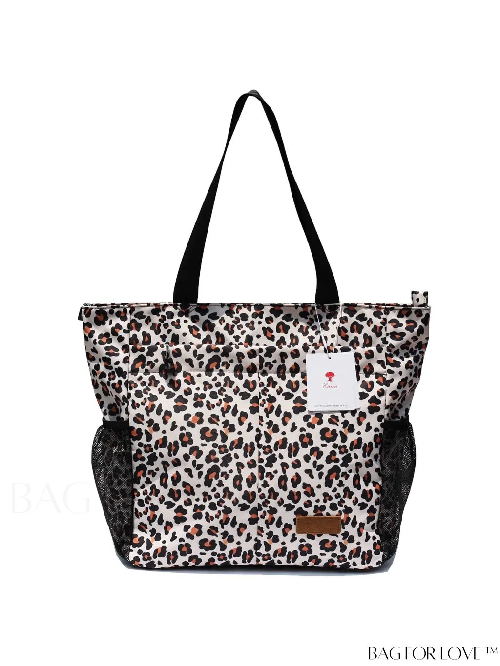BagForLove - Water-Resistant Floral Tote Bag: Multi-Pocketed Shoulder Bag for Gym, Work, Picnics, Yoga, Travel, Beach & More