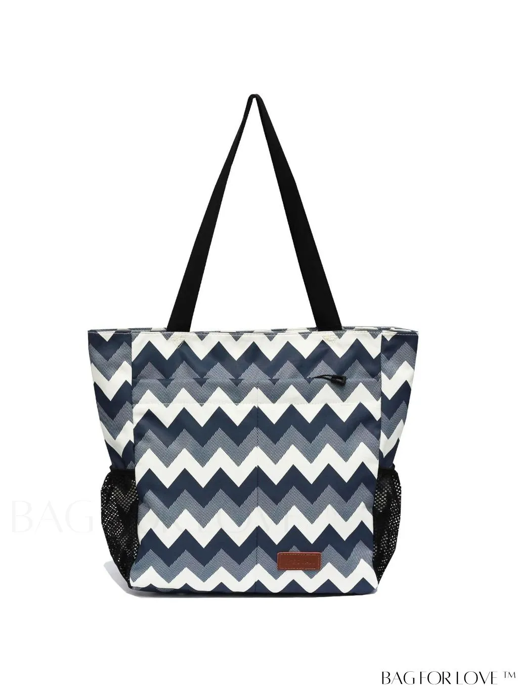 BagForLove - Water-Resistant Floral Tote Bag: Multi-Pocketed Shoulder Bag for Gym, Work, Picnics, Yoga, Travel, Beach & More