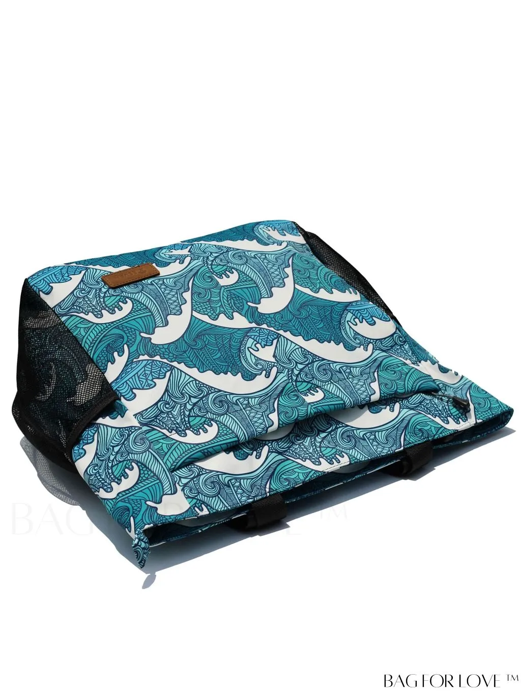 BagForLove - Water-Resistant Floral Tote Bag: Multi-Pocketed Shoulder Bag for Gym, Work, Picnics, Yoga, Travel, Beach & More