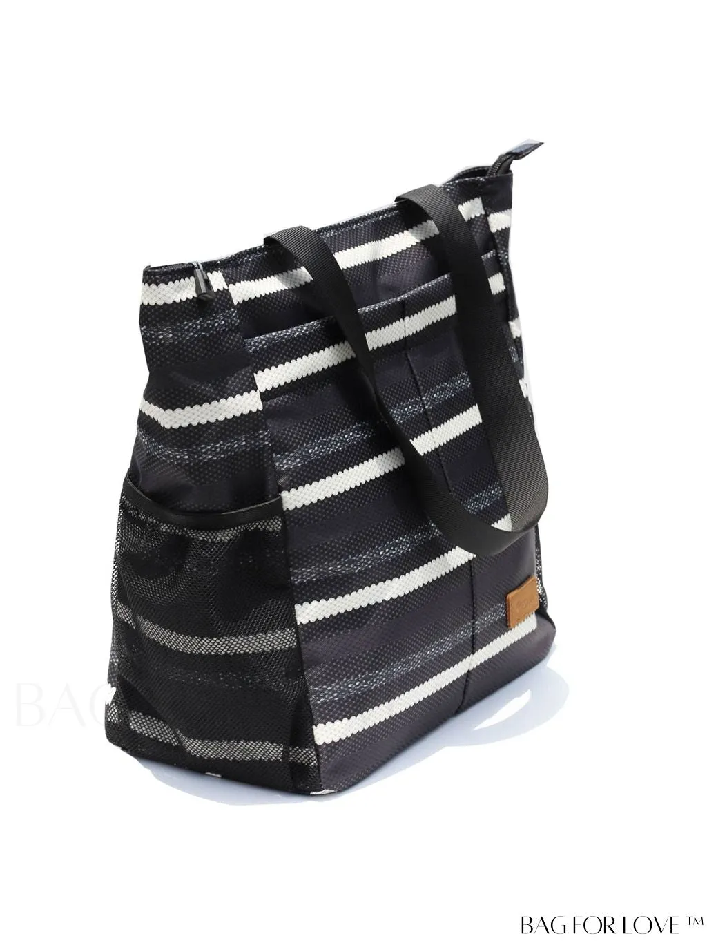 BagForLove - Water-Resistant Floral Tote Bag: Multi-Pocketed Shoulder Bag for Gym, Work, Picnics, Yoga, Travel, Beach & More
