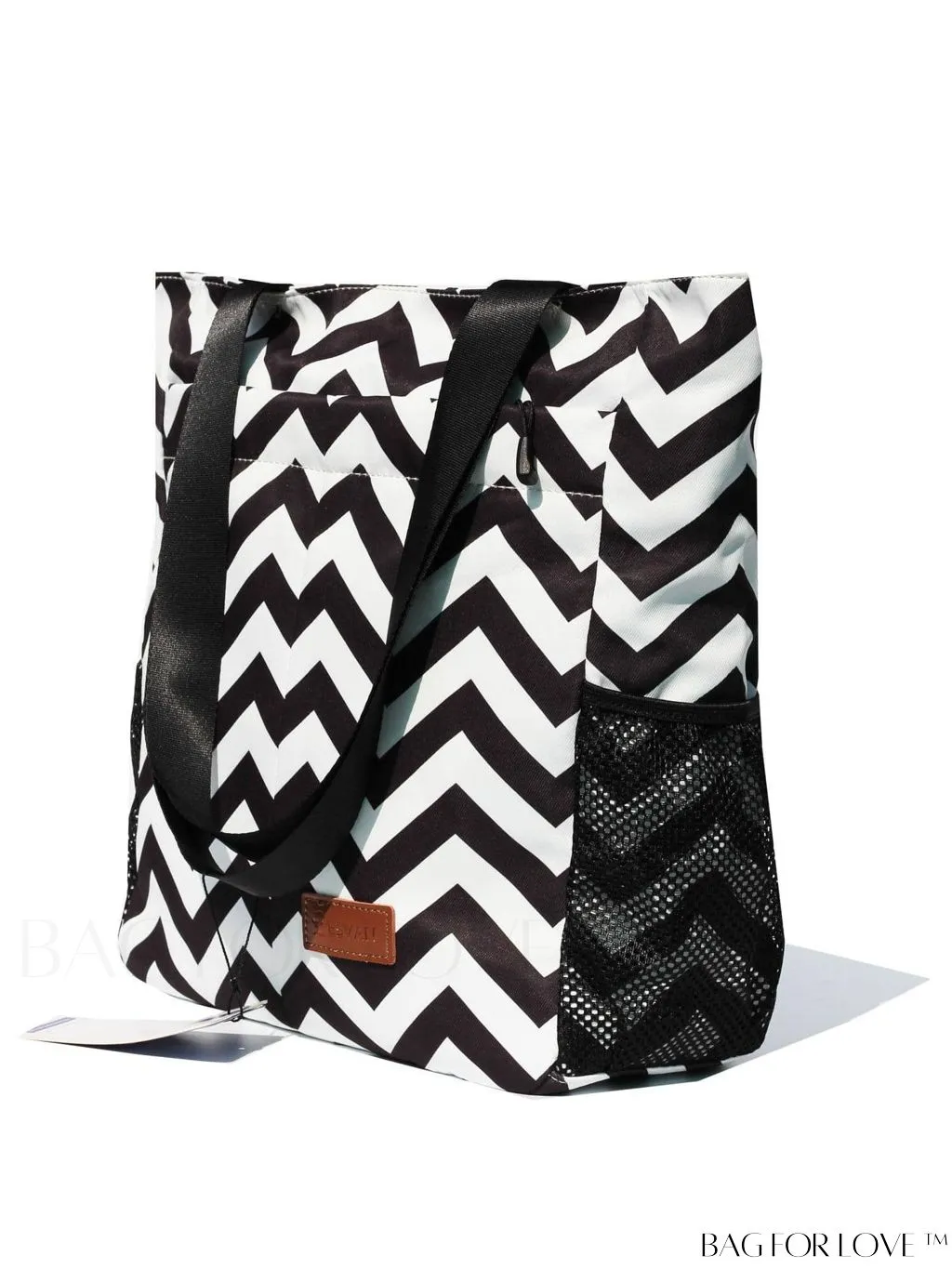 BagForLove - Water-Resistant Floral Tote Bag: Multi-Pocketed Shoulder Bag for Gym, Work, Picnics, Yoga, Travel, Beach & More