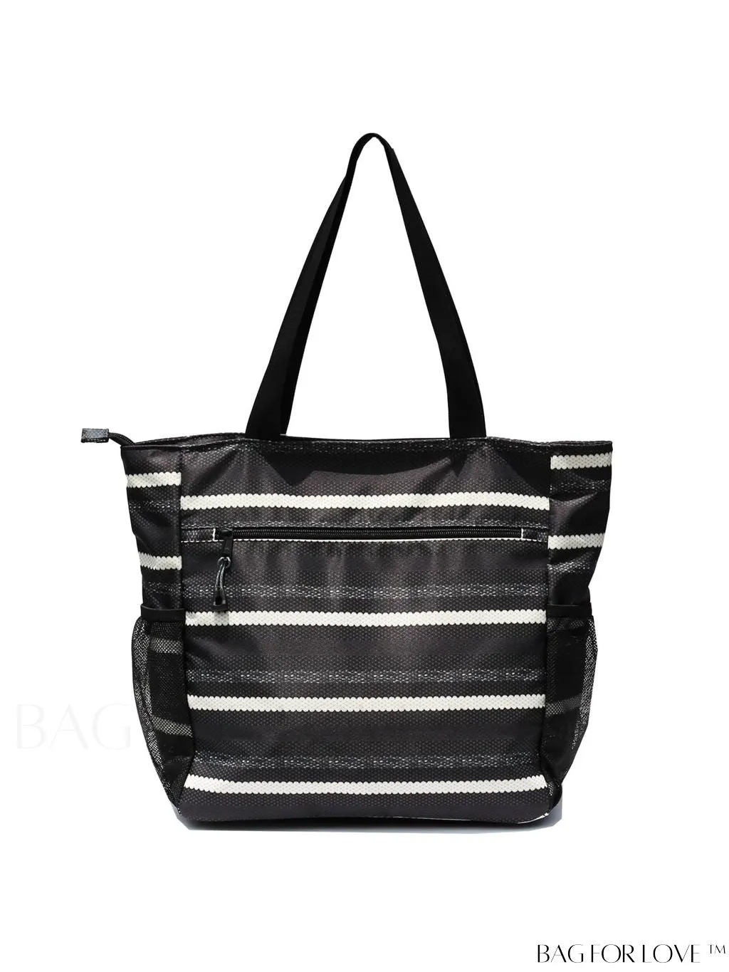 BagForLove - Water-Resistant Floral Tote Bag: Multi-Pocketed Shoulder Bag for Gym, Work, Picnics, Yoga, Travel, Beach & More