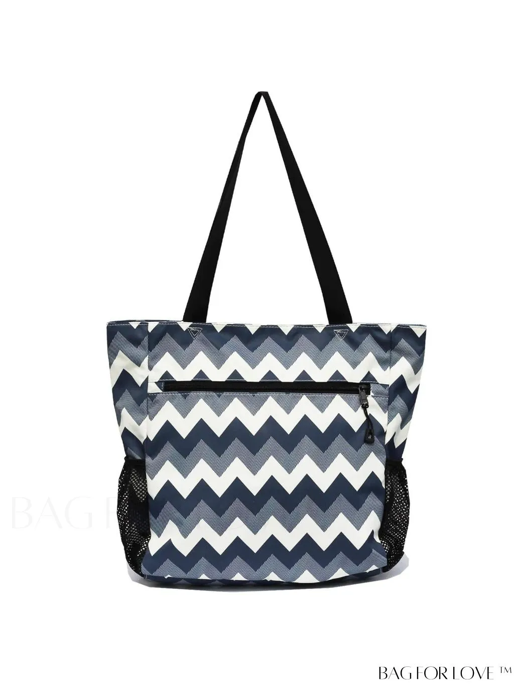 BagForLove - Water-Resistant Floral Tote Bag: Multi-Pocketed Shoulder Bag for Gym, Work, Picnics, Yoga, Travel, Beach & More