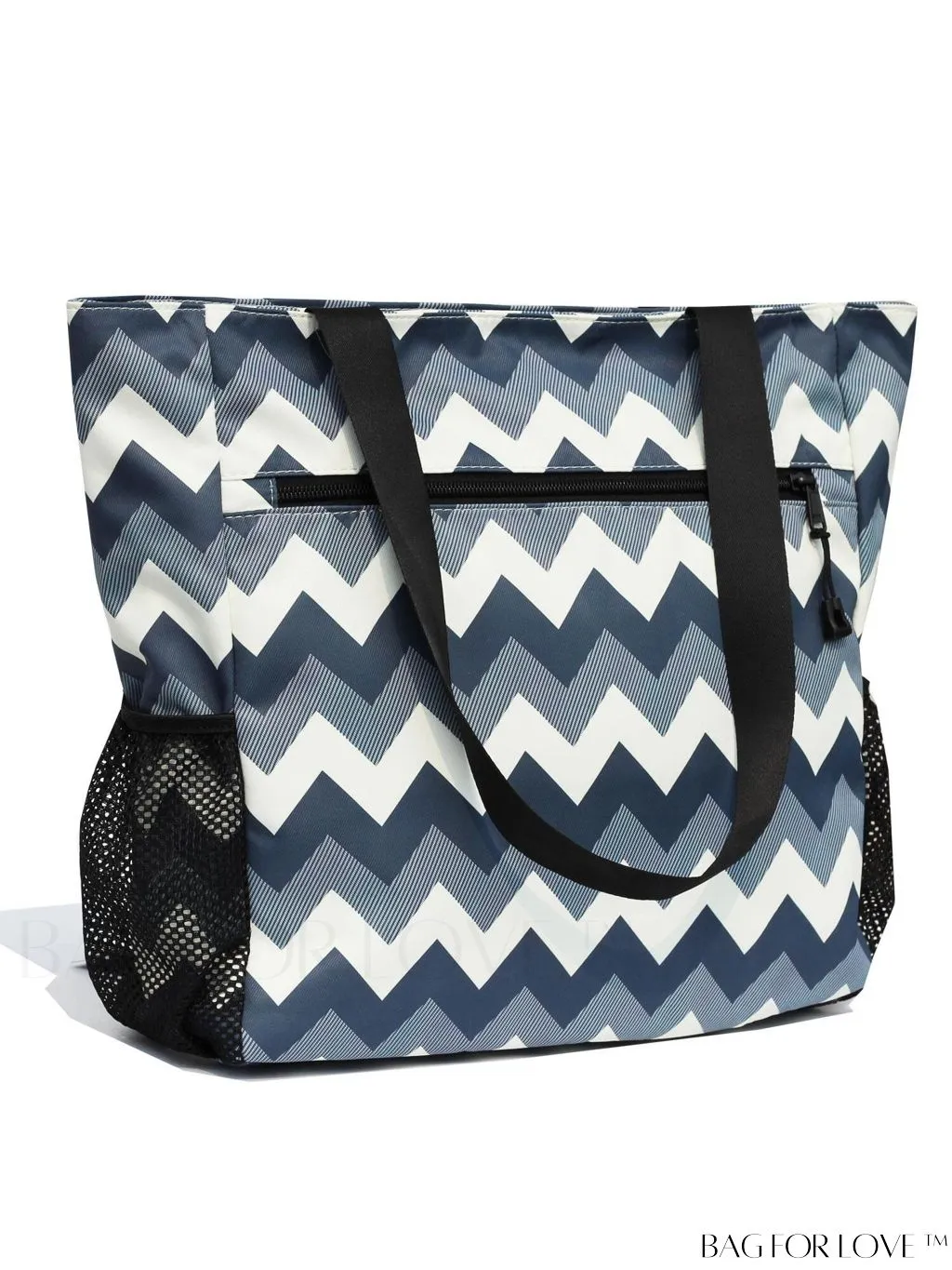 BagForLove - Water-Resistant Floral Tote Bag: Multi-Pocketed Shoulder Bag for Gym, Work, Picnics, Yoga, Travel, Beach & More