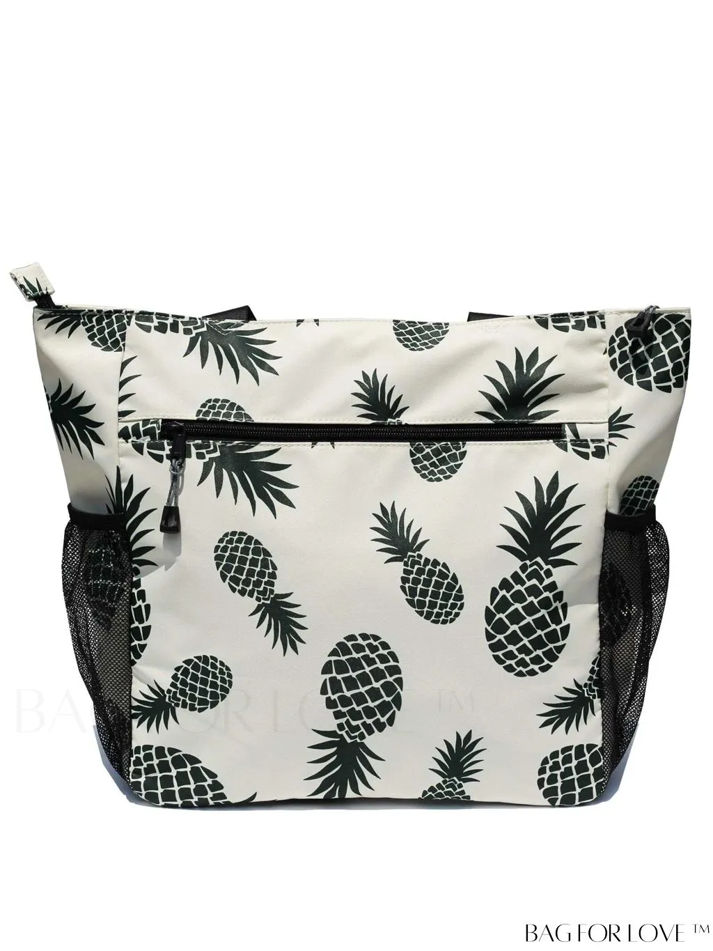 BagForLove - Water-Resistant Floral Tote Bag: Multi-Pocketed Shoulder Bag for Gym, Work, Picnics, Yoga, Travel, Beach & More