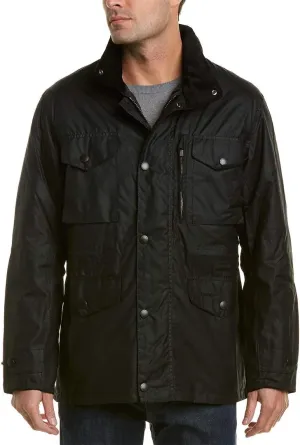 Barbour Men's Sapper Waxed Jacket (XXL, Black)