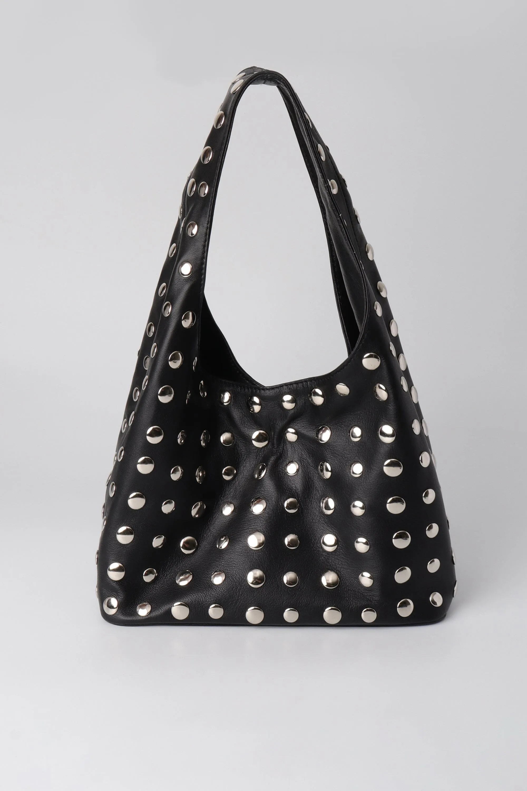 Becky Studded Large Hobo in Red