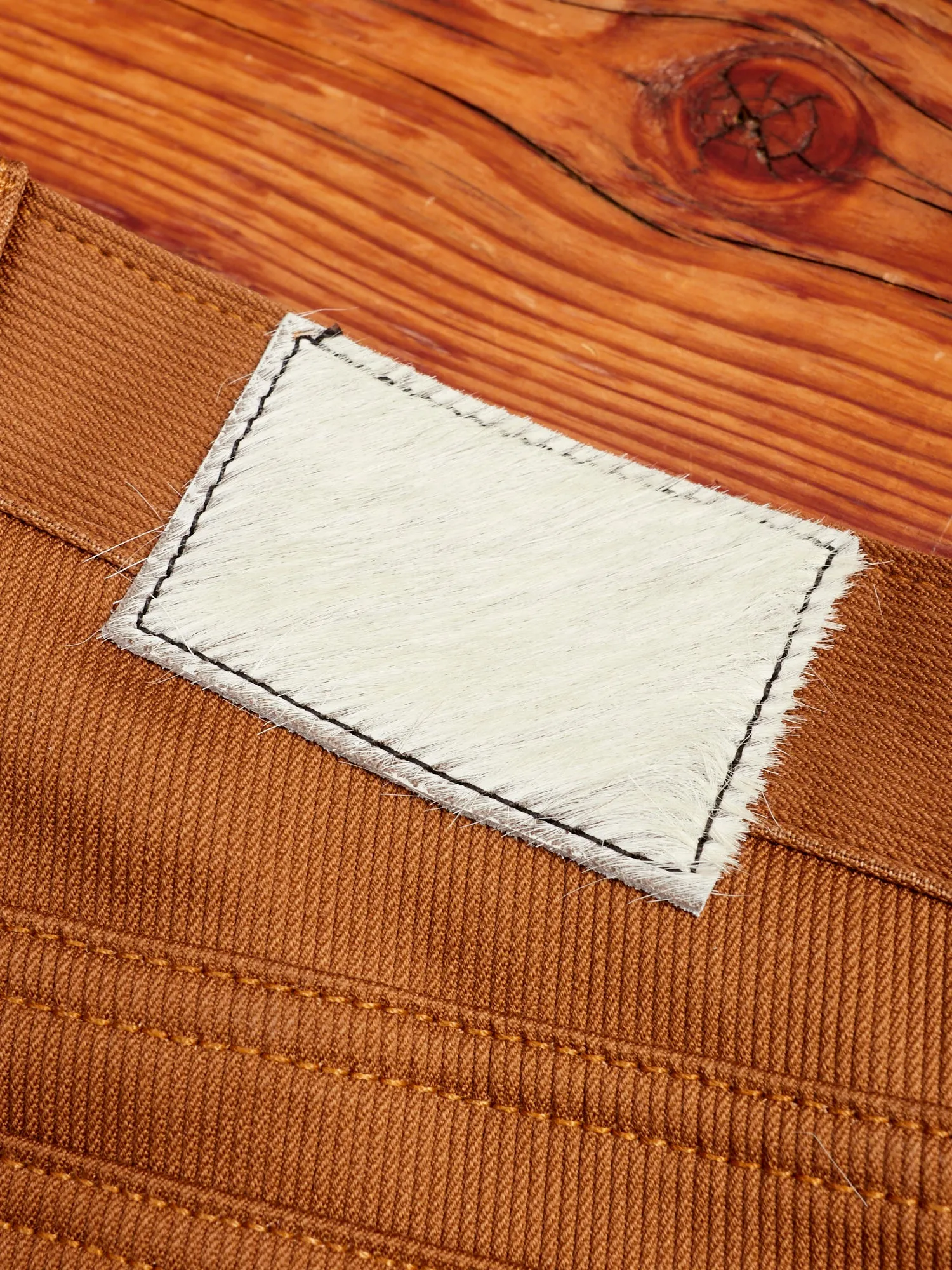 Bedford Cord Five Pocket Trousers in Bay Brown