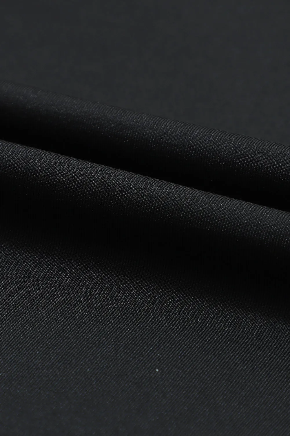 Black Drawstring Waist Pocketed Joggers