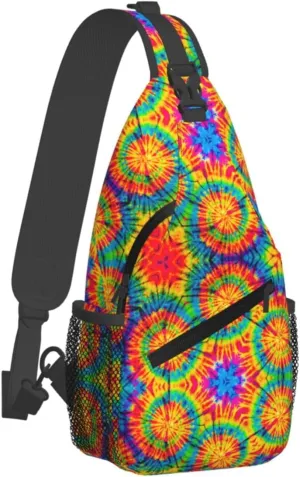 Blue Flame Chest Bags Crossbody Sling Bag Shoulder Bag Travel Hiking Daypack For Men Women