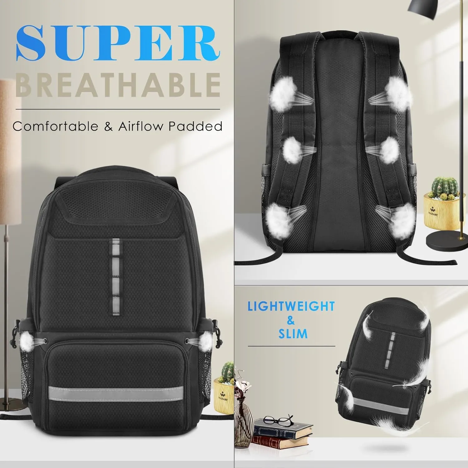 BROTOU Soccer Backpack Sports Bag with Ball Holder and Shoe Compartment for Football Basketball Volleyball Rugby