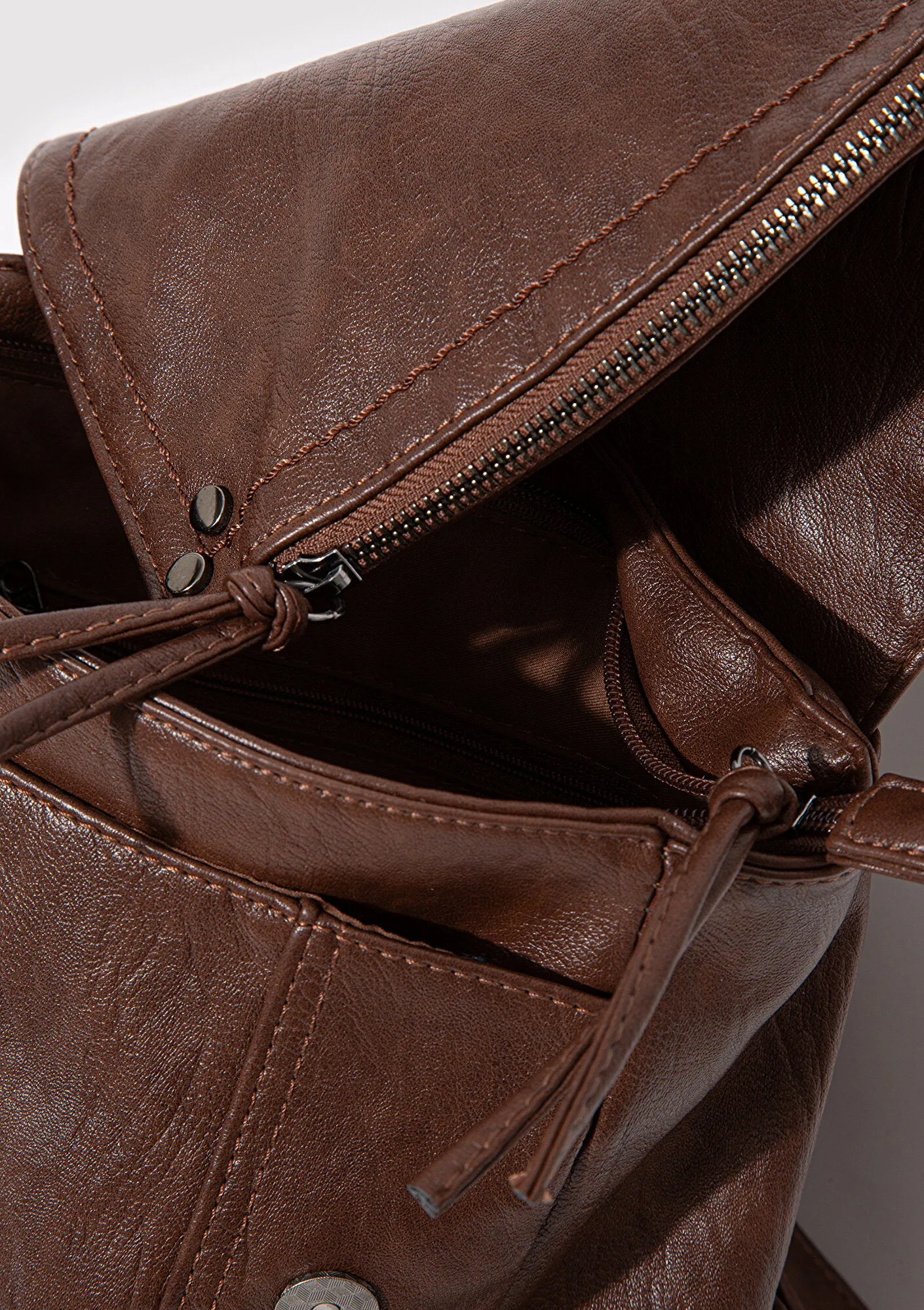 Brown Backpack