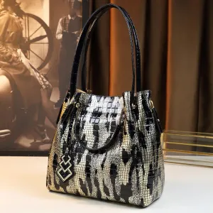 Bucket Bag 2023 new serpentine handbag ladies large-capacity temperament single shoulder shoulder messenger bag