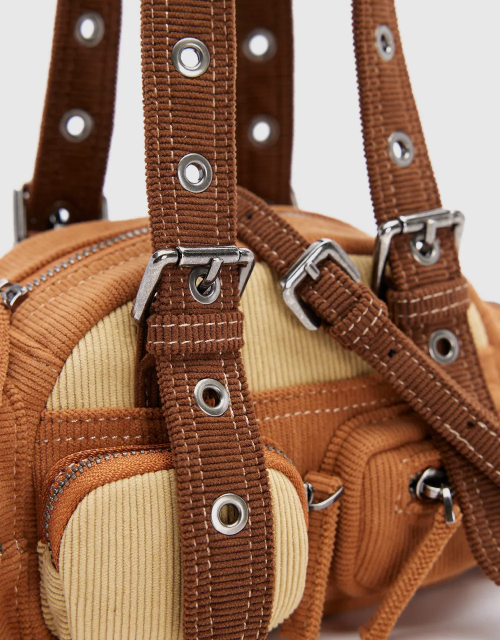 Buckled Strap Shoulder Bag