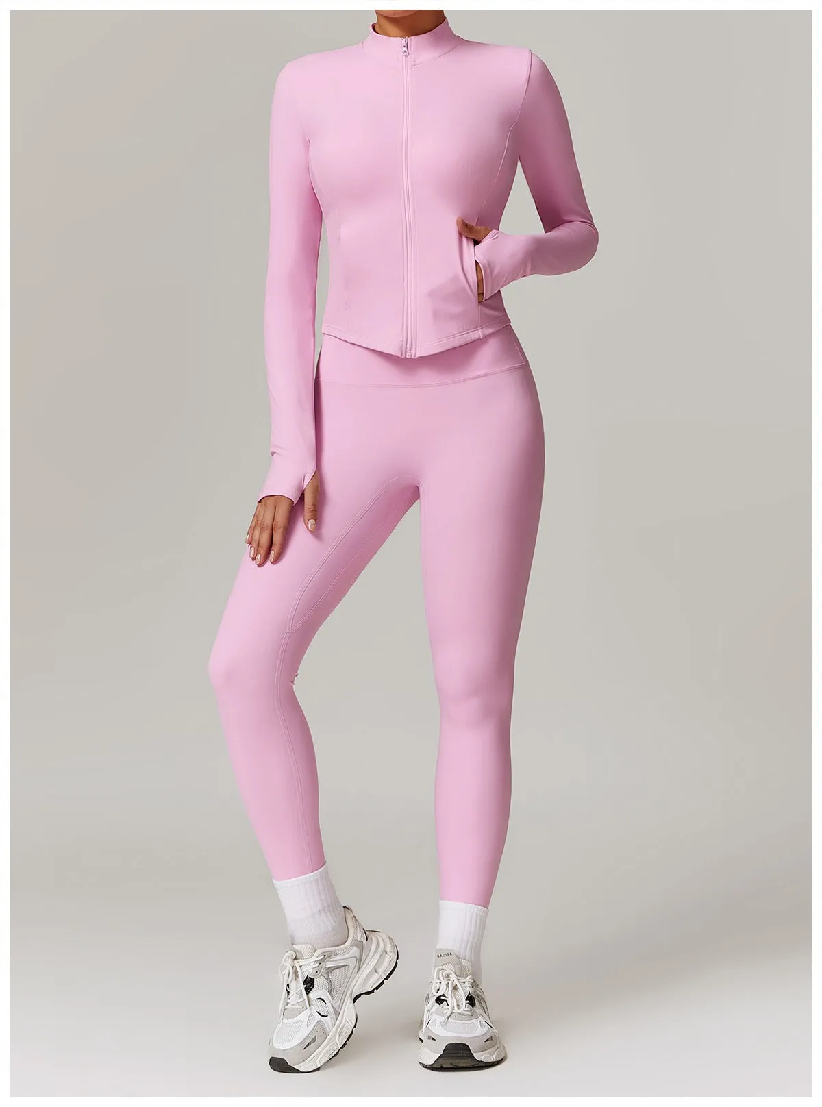 Butter Longsleeve Zip Top & Leggings Set