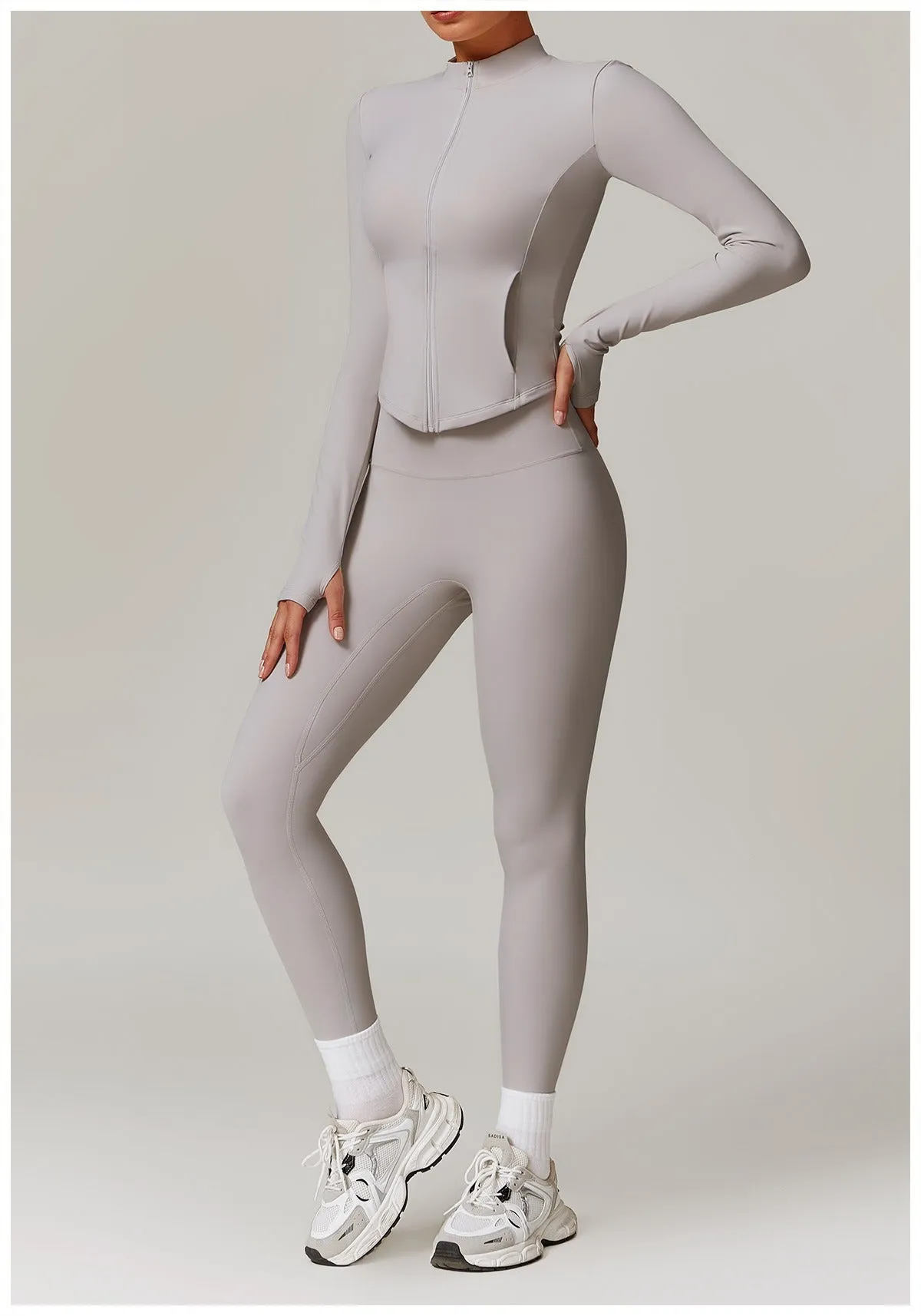 Butter Longsleeve Zip Top & Leggings Set