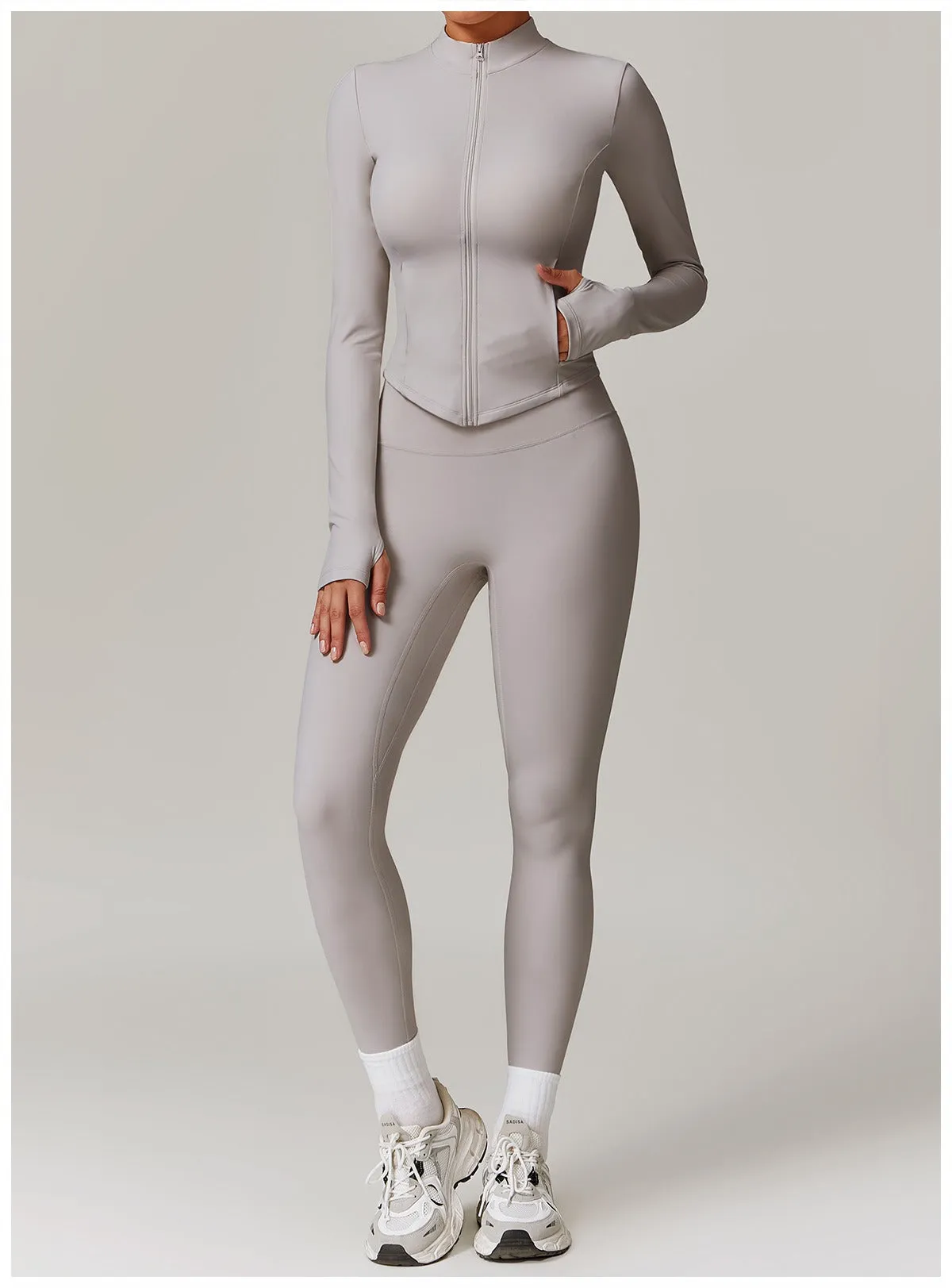 Butter Longsleeve Zip Top & Leggings Set