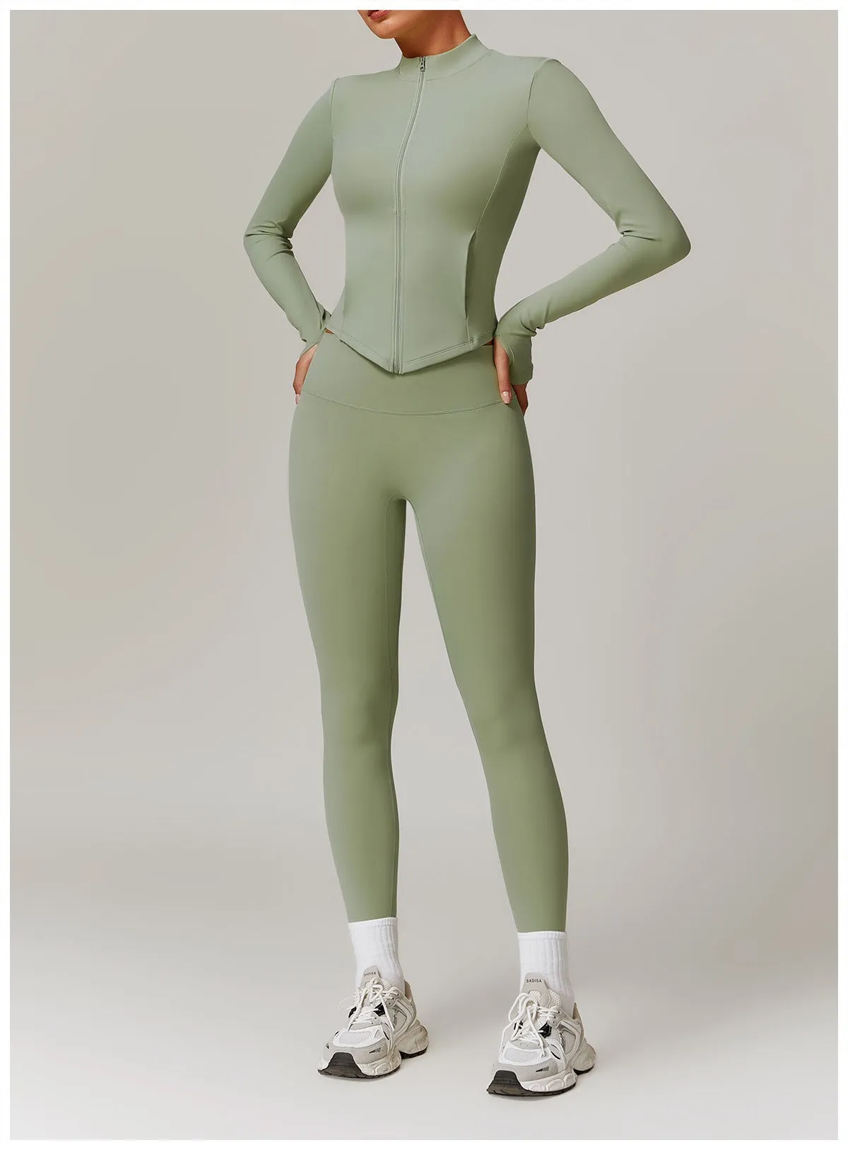 Butter Longsleeve Zip Top & Leggings Set