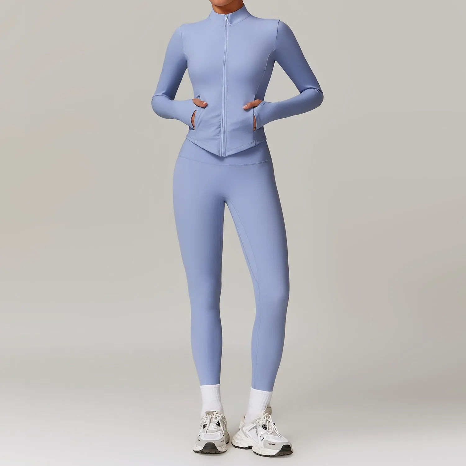 Butter Longsleeve Zip Top & Leggings Set