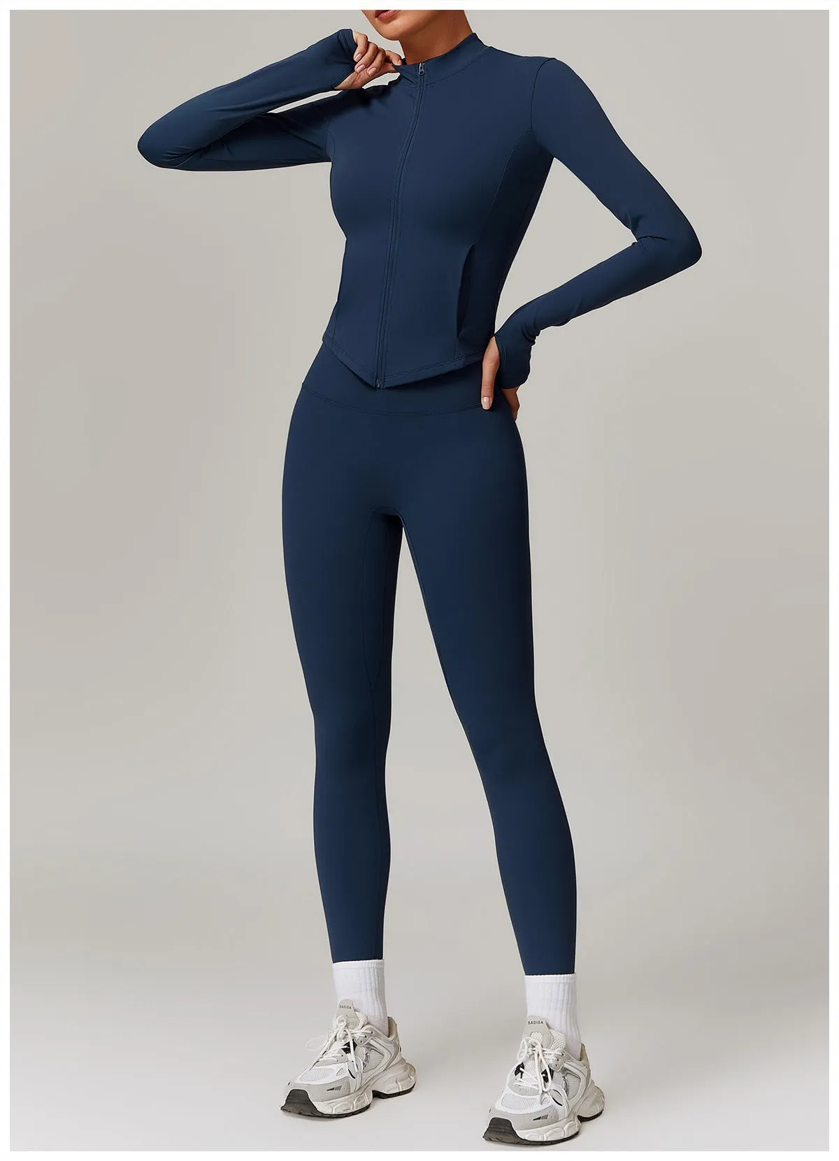 Butter Longsleeve Zip Top & Leggings Set