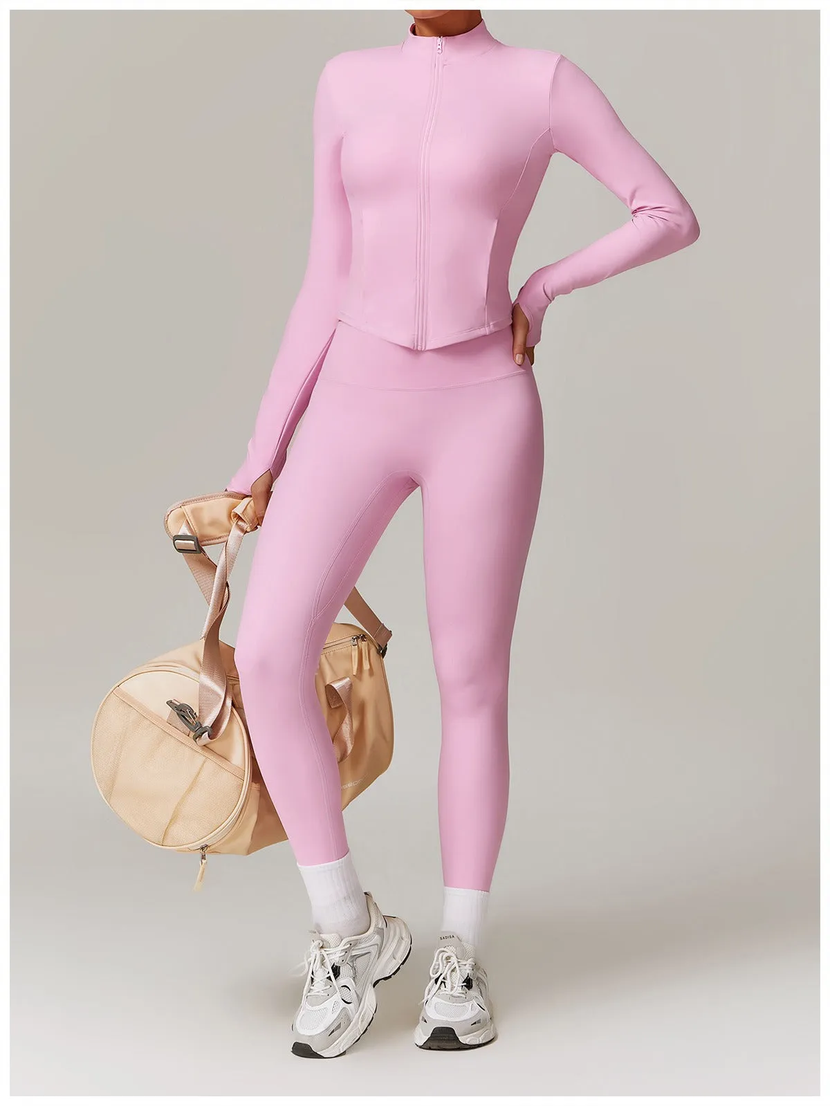 Butter Longsleeve Zip Top & Leggings Set