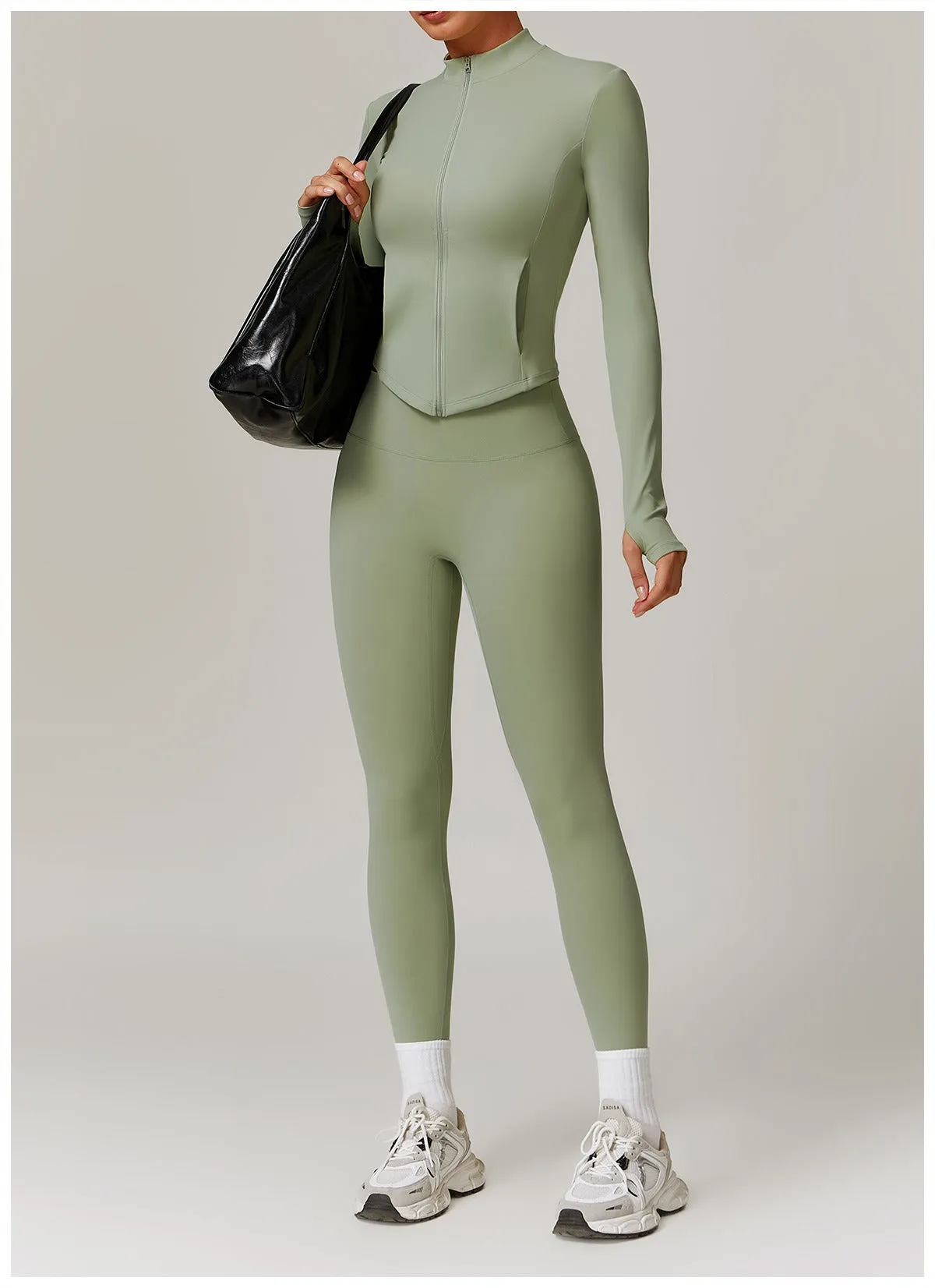 Butter Longsleeve Zip Top & Leggings Set