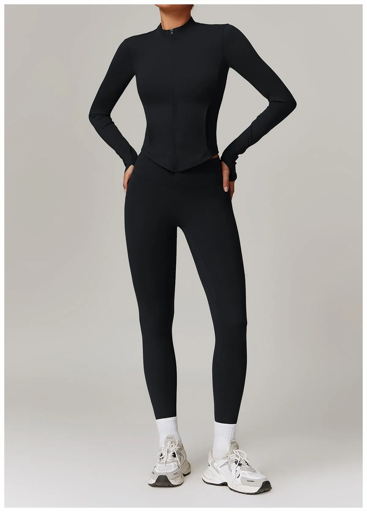 Butter Longsleeve Zip Top & Leggings Set