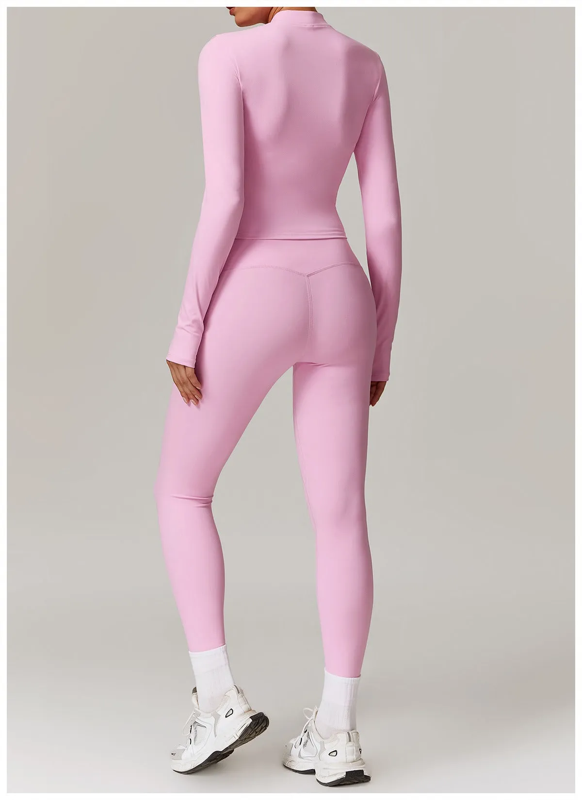 Butter Longsleeve Zip Top & Leggings Set