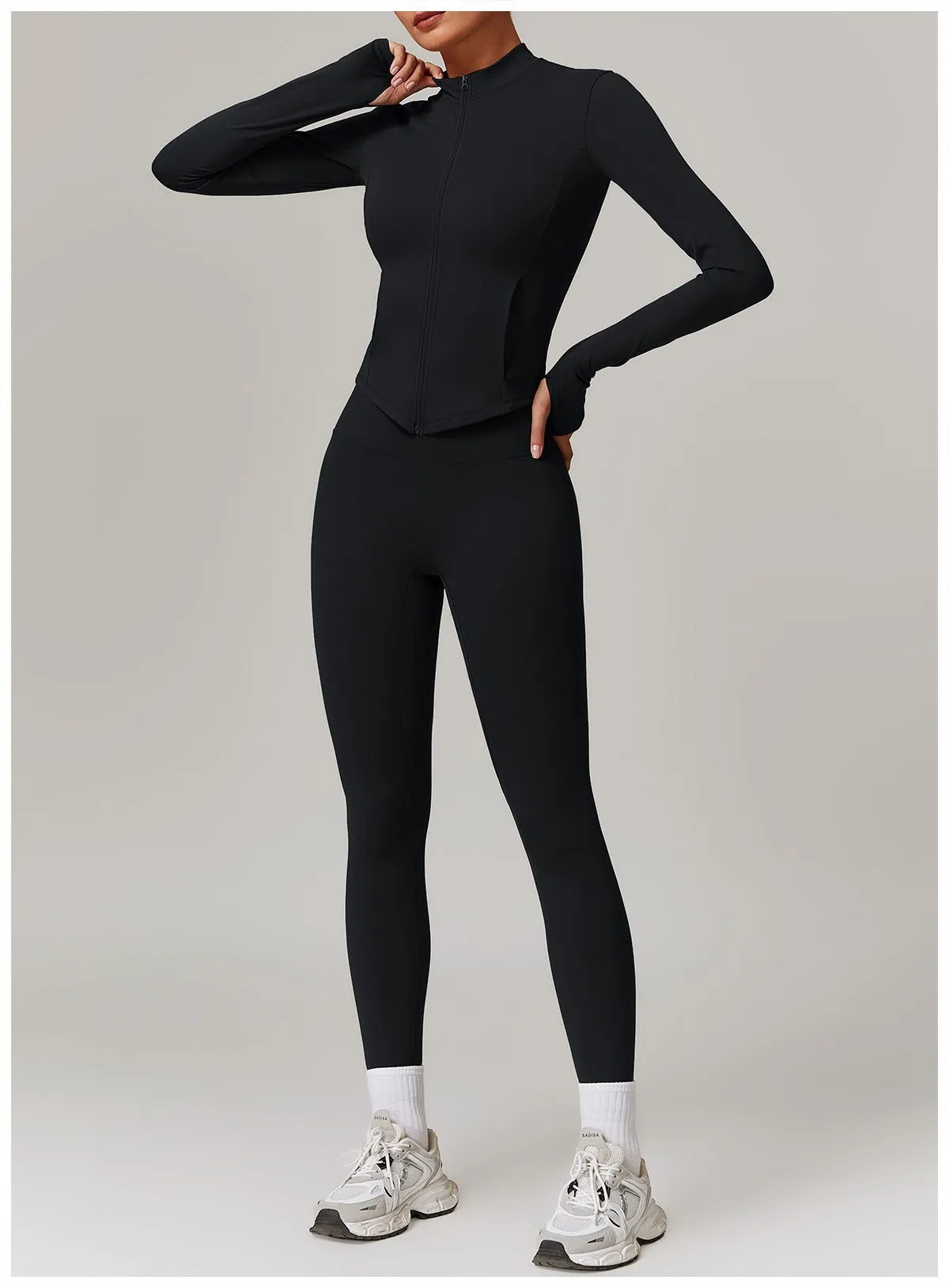 Butter Longsleeve Zip Top & Leggings Set