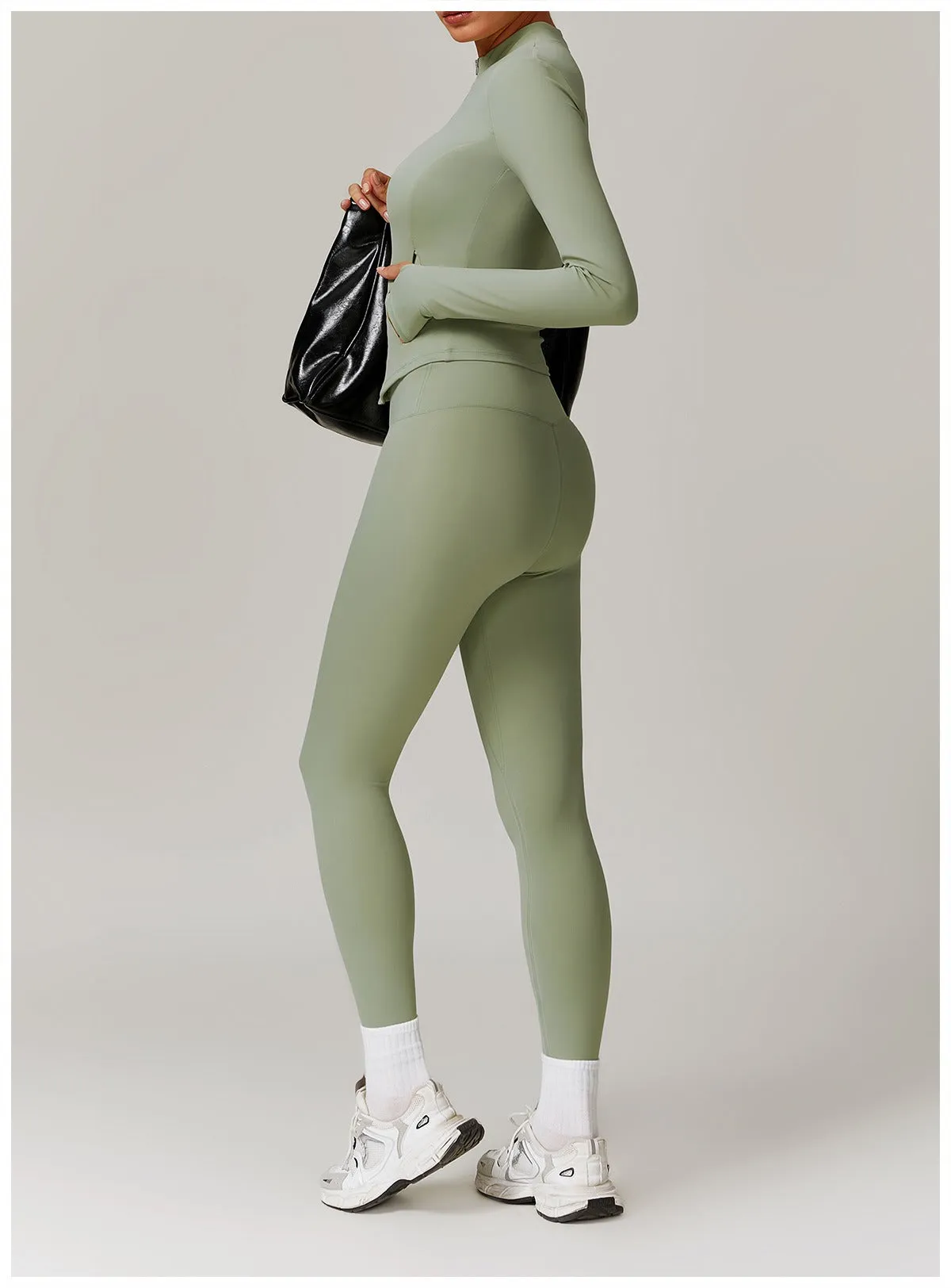 Butter Longsleeve Zip Top & Leggings Set