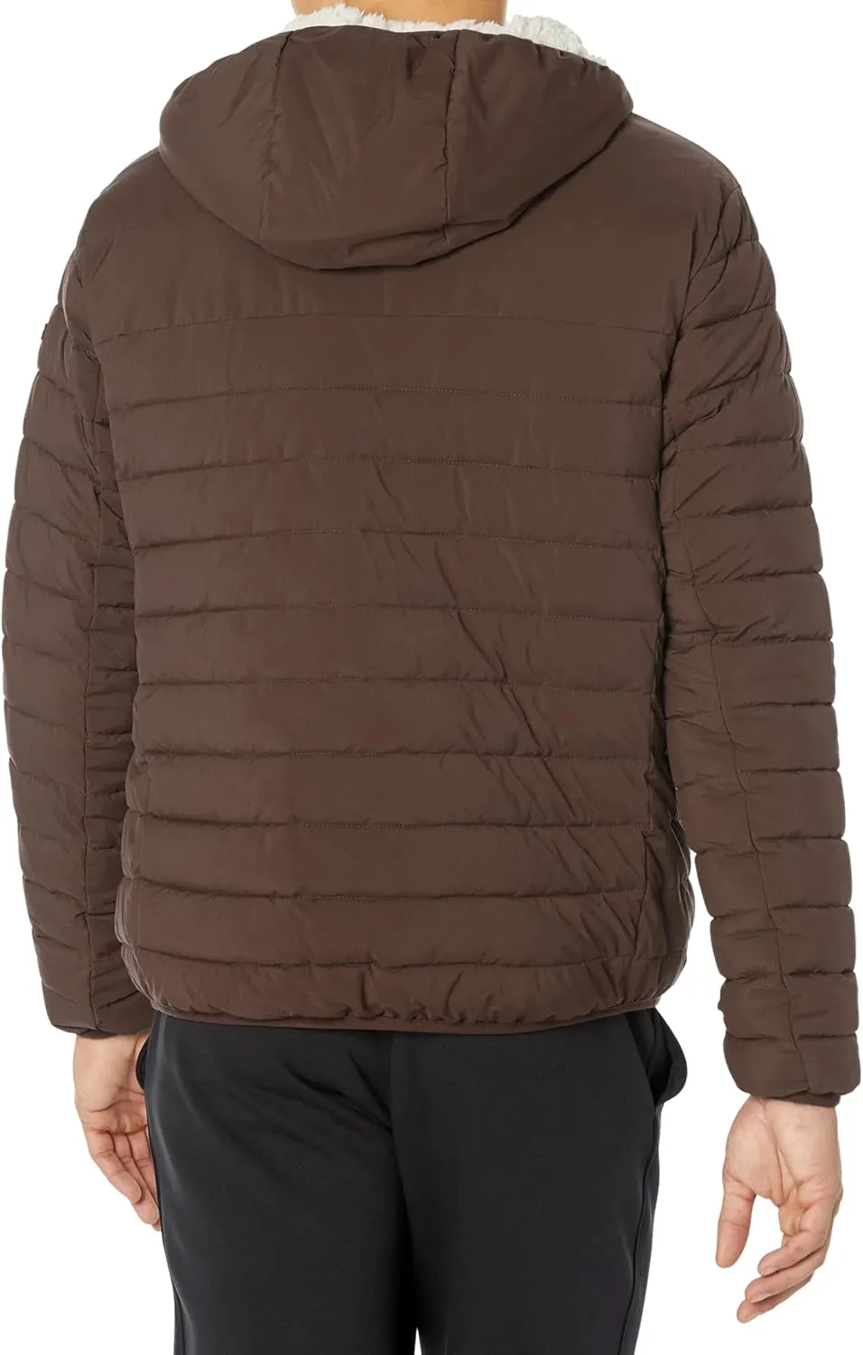 Calvin Klein mens Mid-weight Sherpa Lined Puffer