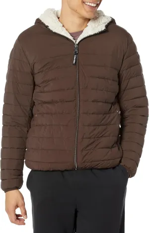 Calvin Klein mens Mid-weight Sherpa Lined Puffer