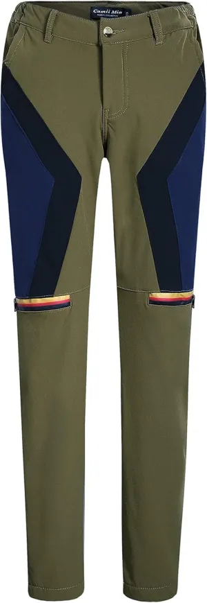 Camii Mia-Fleece-Lined-Hiking-Pants-for-Women-Outdoor Ski Snow Pants Slim Waterproof Windproof Water Resistant