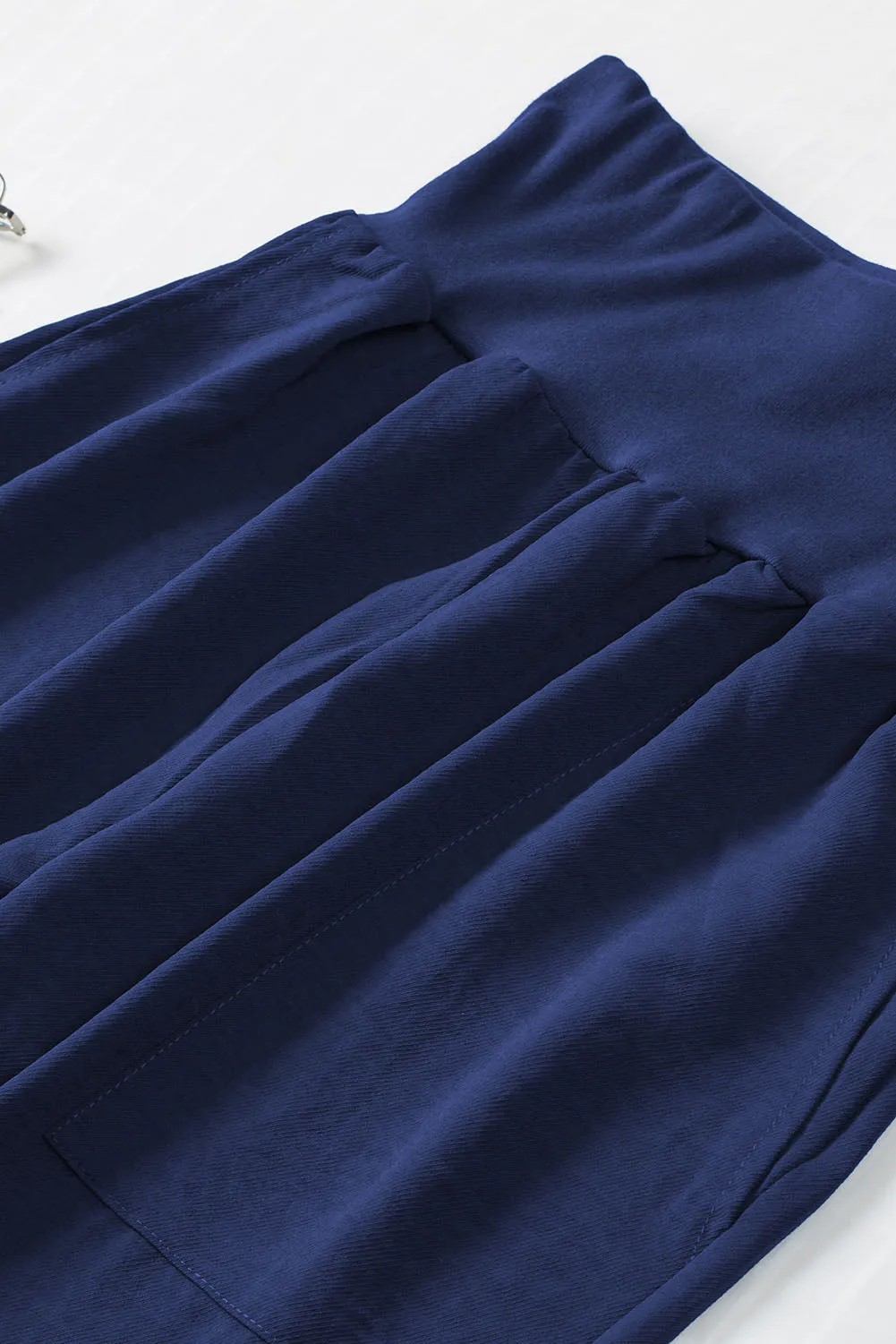 Casual Pocketed Elastic Waist Joggers
