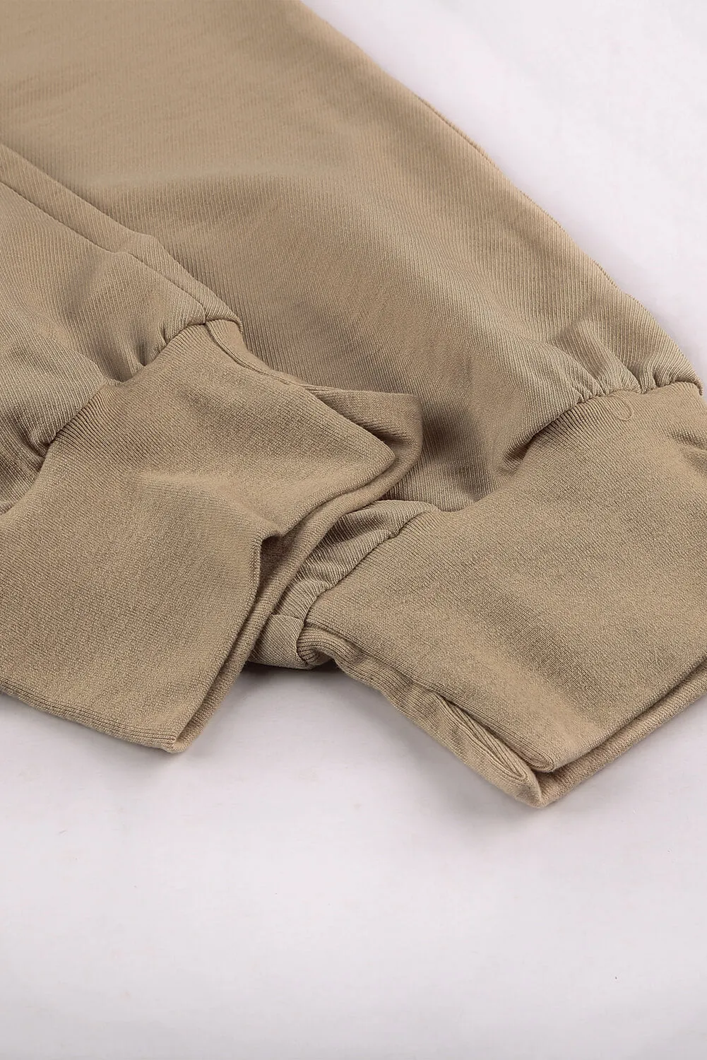 Casual Pocketed Elastic Waist Joggers
