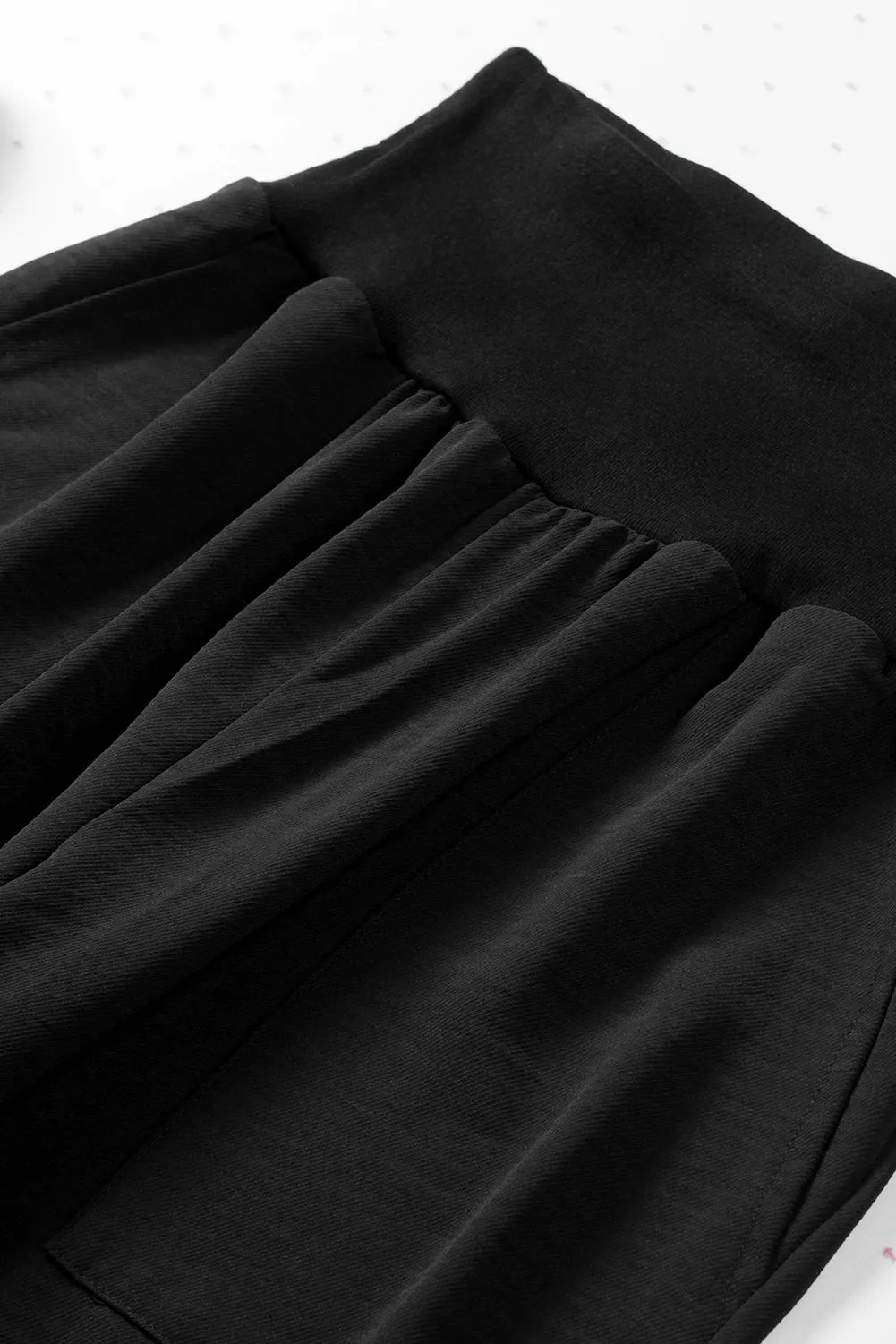 Casual Pocketed Elastic Waist Joggers
