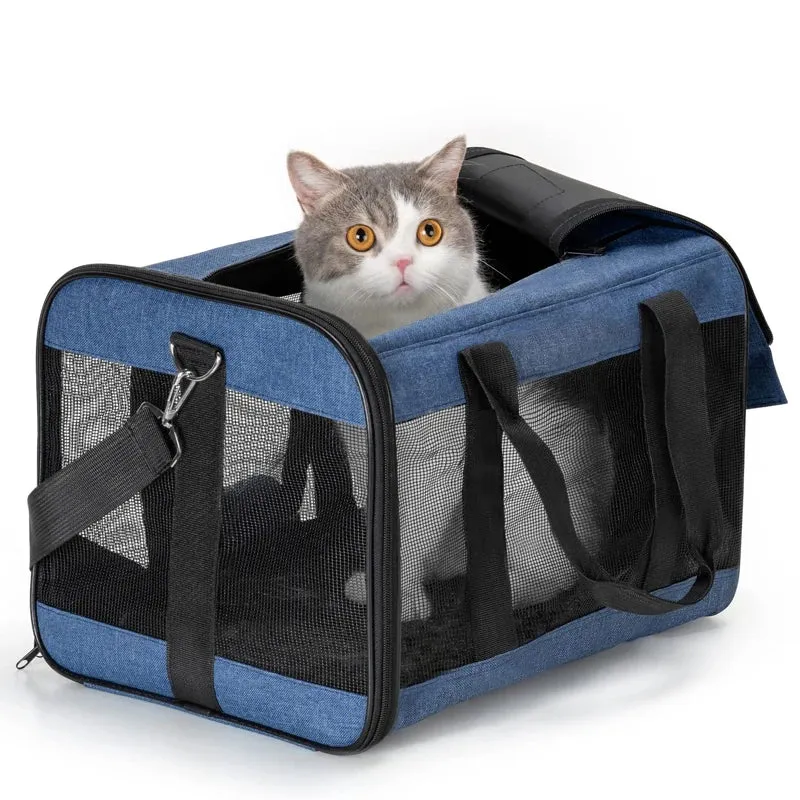 Cat Bags Portable Dog Carrier Bag Mesh Breathable for Small Portable Folding Handbag Travel Pet Bag Transport Bag