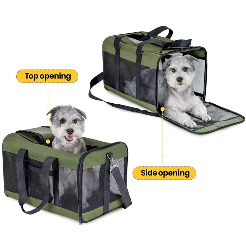 Cat Bags Portable Dog Carrier Bag Mesh Breathable for Small Portable Folding Handbag Travel Pet Bag Transport Bag