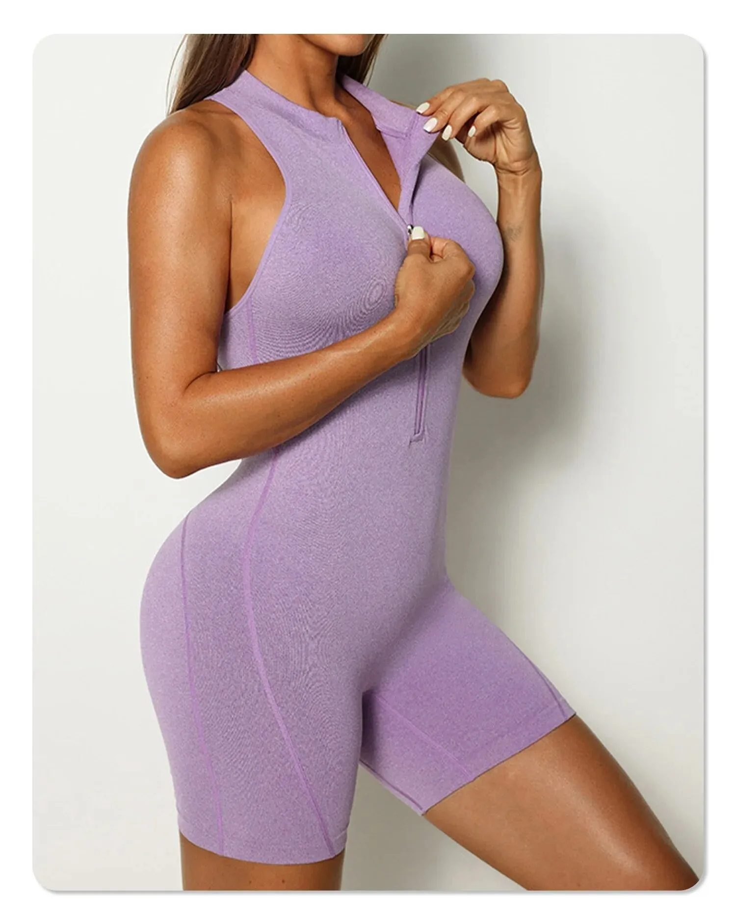 Champ Zip Seamless Romper