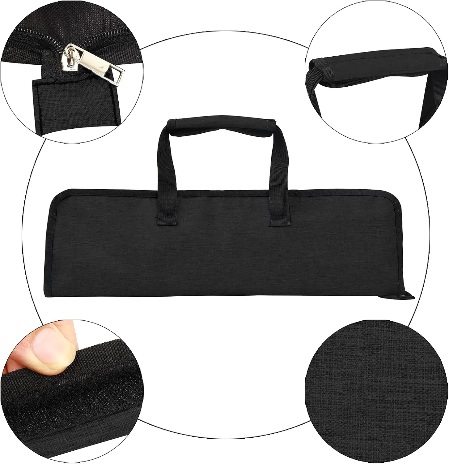 Chef’s Knife Roll Bag, Heavy Duty Oxford Chef Knife Bag, Portable 13 Slots Chef Knife Case, Multi-function Cutlery Knives Pouch Holder Knife Wrap Wallet Tool Roll