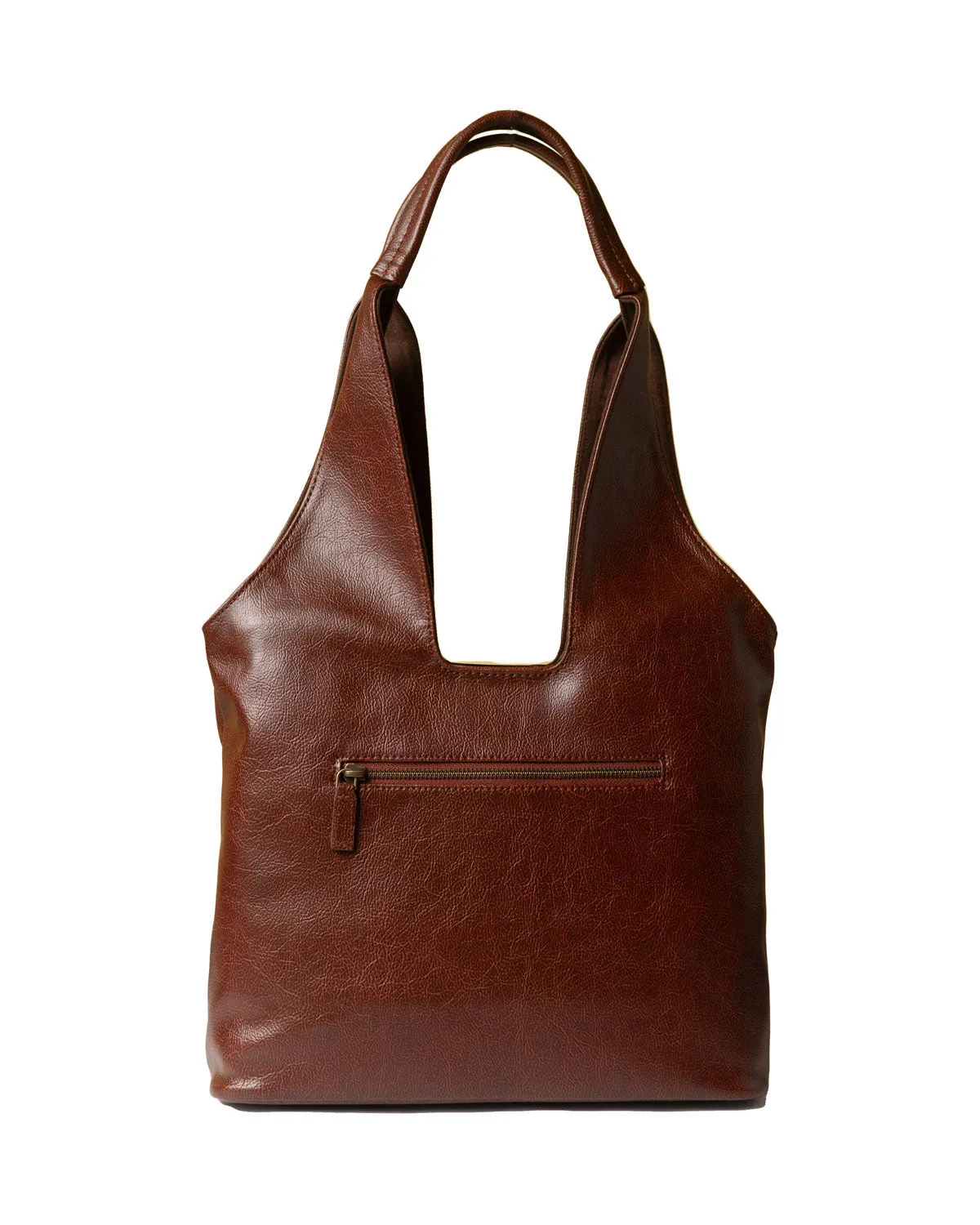 Cherry Brown Handcrafted Tote Bag