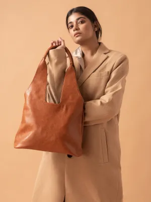 Classic Tan Handcrafted Tote Bag