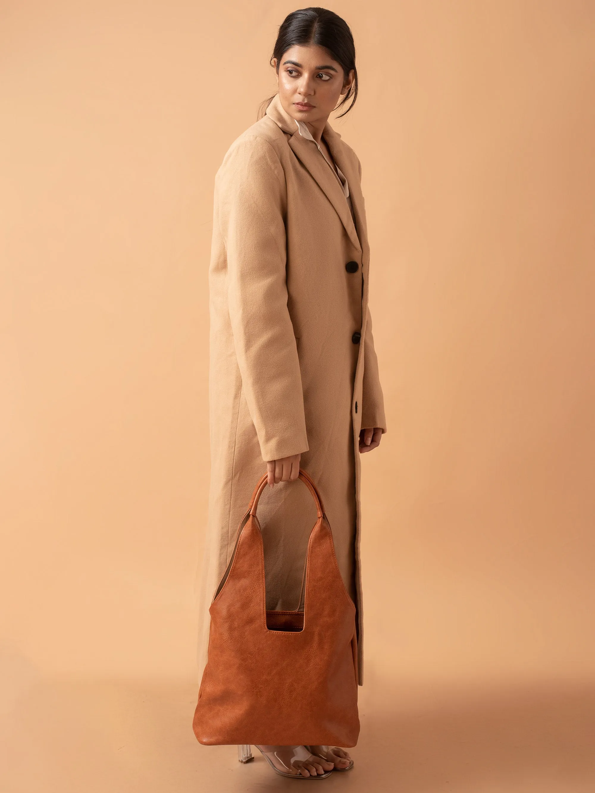 Classic Tan Handcrafted Tote Bag
