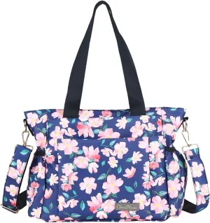 CLOUDMUSIC Crossbody Bags Shoulder Tote Handbag Nylon With Straps Waterproof Multi Bottle Pockets For Women Trendy