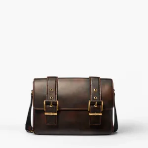 Colby Burnished Leather Messenger Bag
