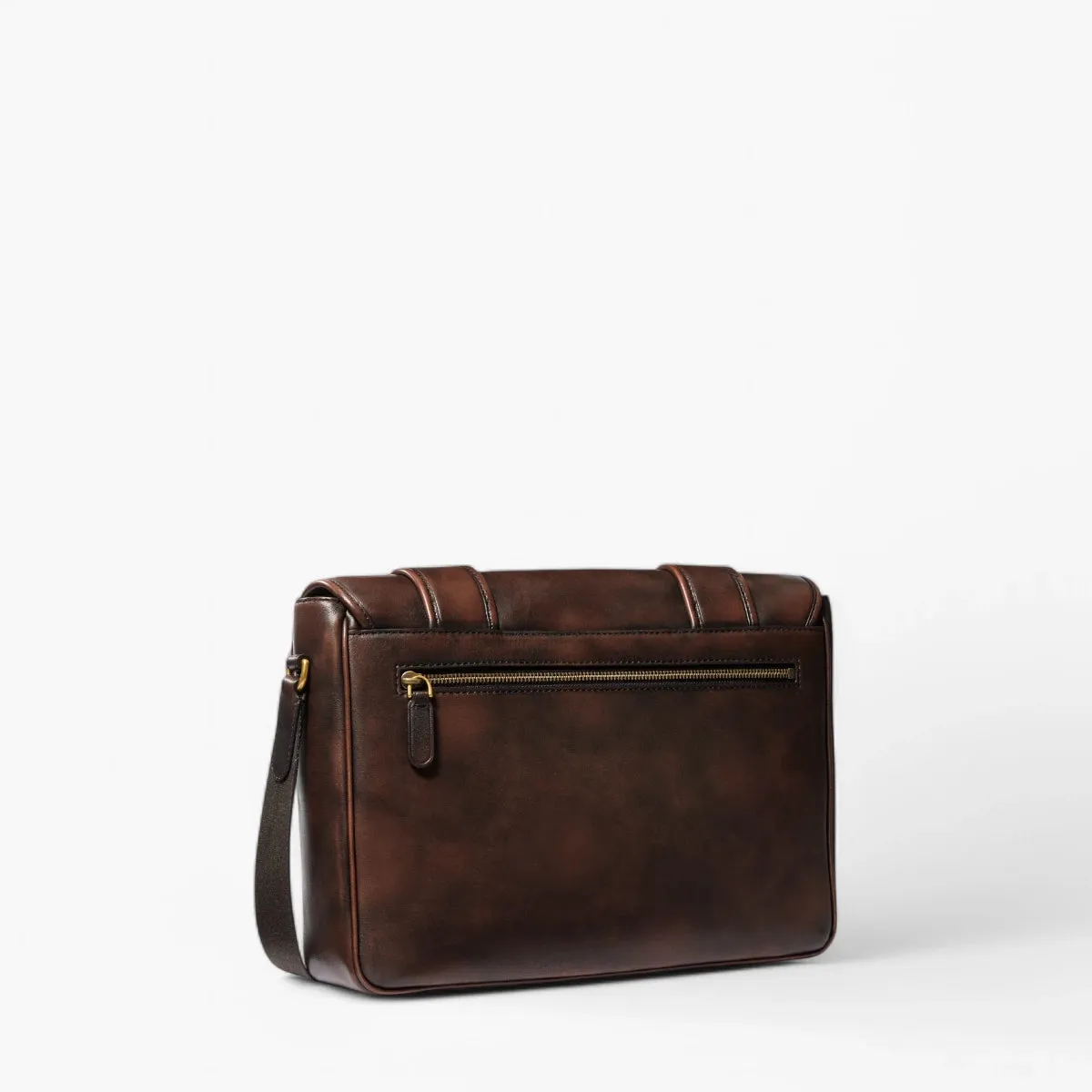 Colby Burnished Leather Messenger Bag
